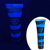 Vopsea glow uv albastru neon formula non-toxica pentru body painting recipient 25 ml
